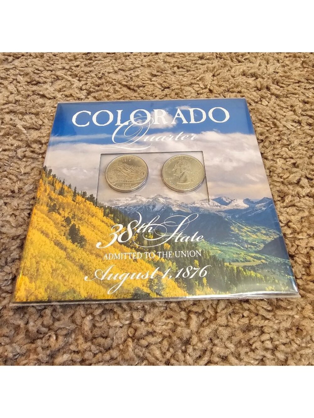 2006 Colorado 38th State Commemorative Quarter Advisory Commission NIP W/QTRS